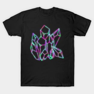 Glowing neon crystals T-Shirt